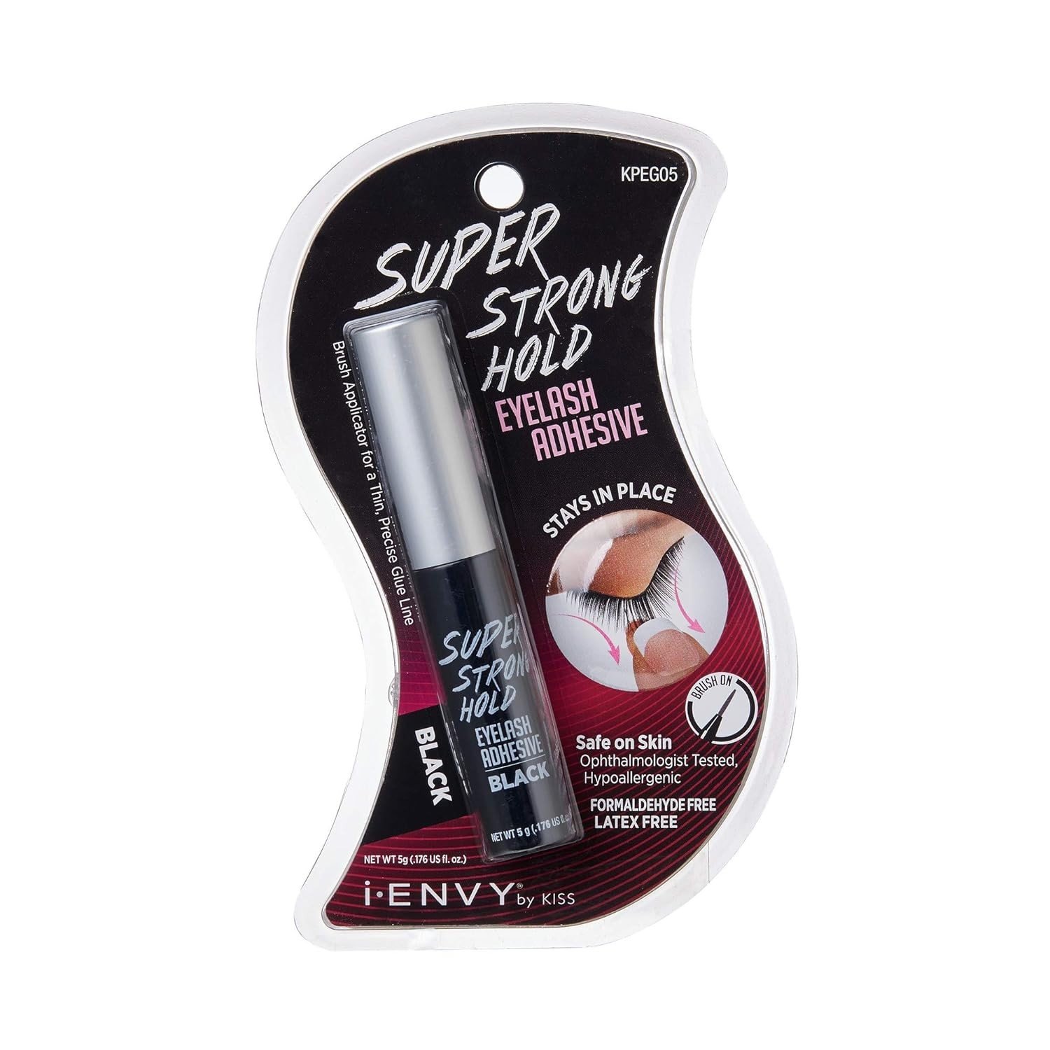 i-Envy by KISS Super Strong Hold Eyelash Adhesive 0.76 Ounce (Pack of 1)
