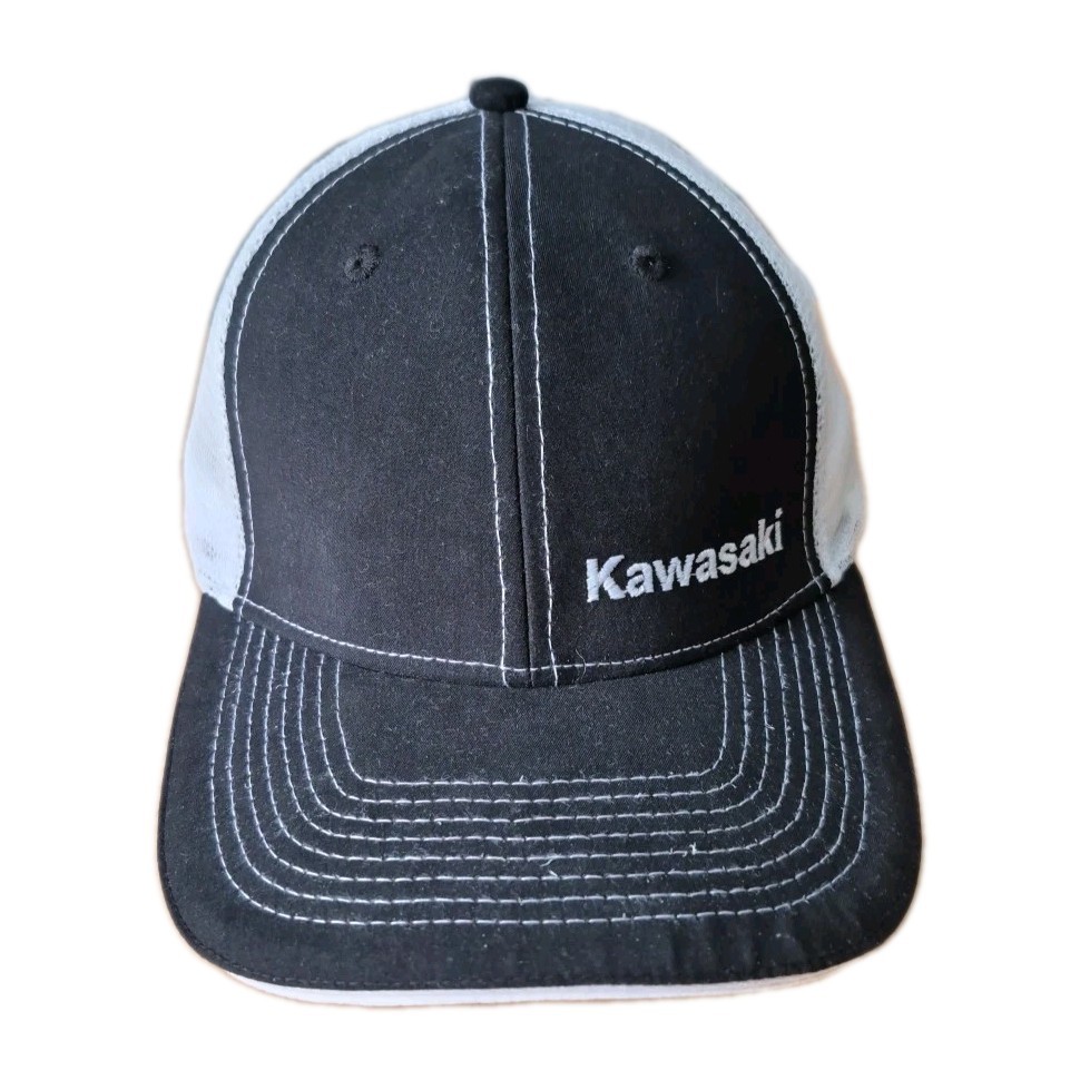 NEW GENUINE KAWASAKI TRUETIMBER Hat Snapback Mesh EMBROIDERED  LOGO CAP