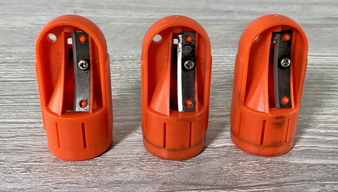 3 C.H. Hanson Original Carpenter’s Pencil Sharpener W/ Rotating Collar Blade Lot