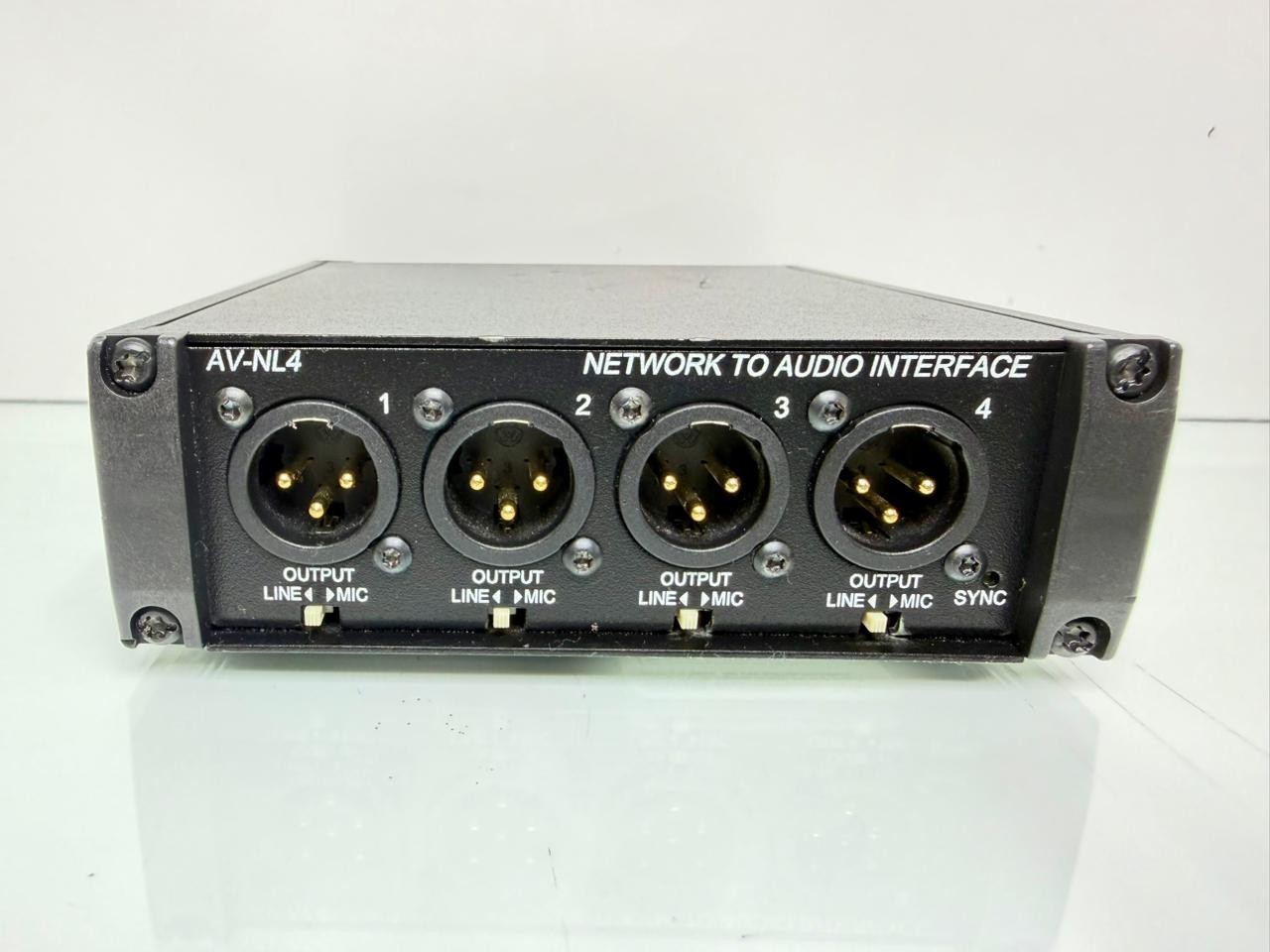 RDL AV-NL4 Network to Audio Interface, Converts 4-Dante Network Audio Signals