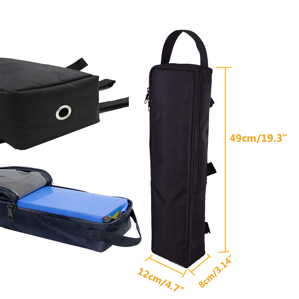 49cm/19" Electric Bike Case Bag Storage Bicycle Ebike MTB Li-Ion battery Scooter