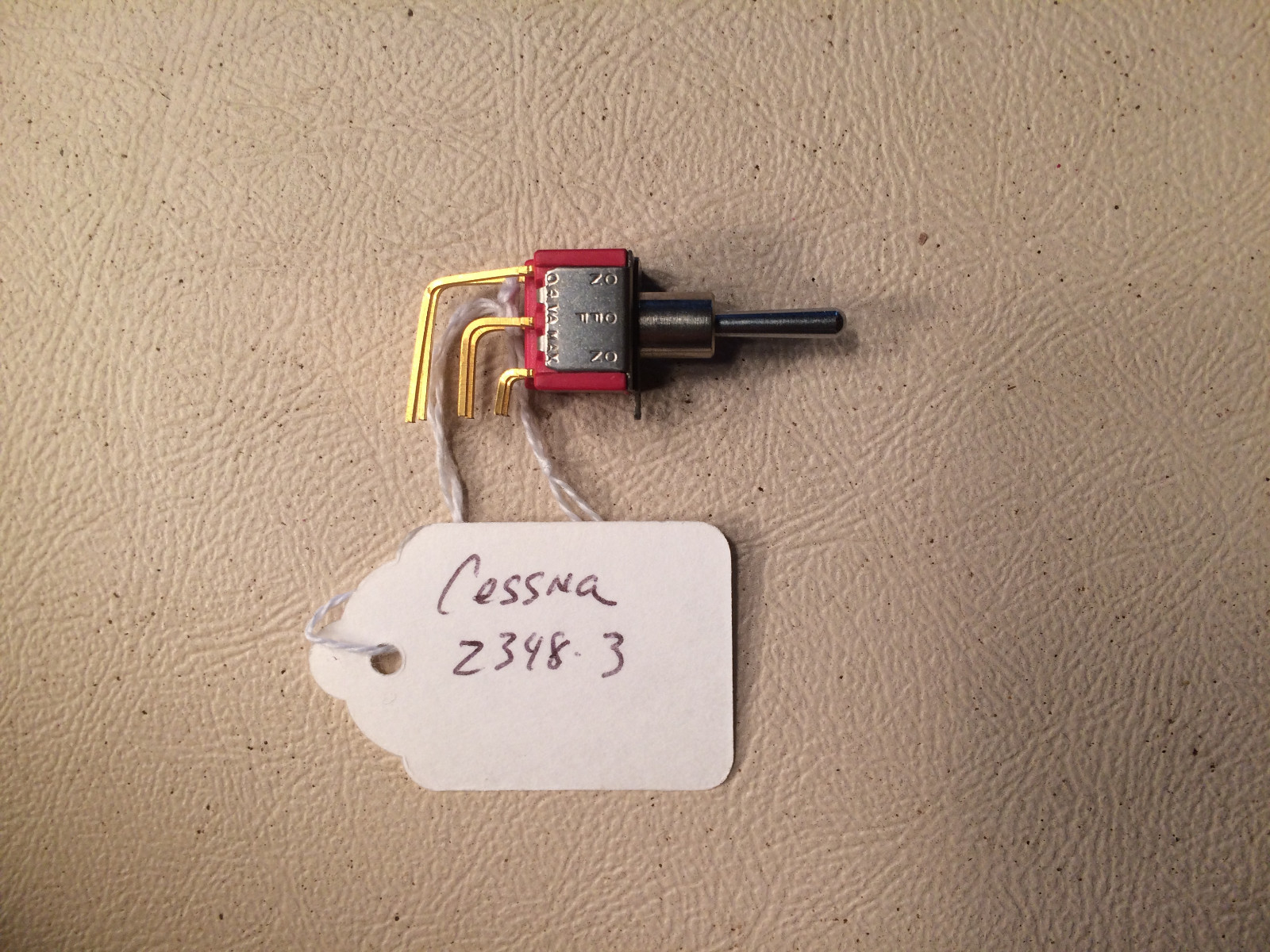 Cessna 2348-3 Audio Panel Switch