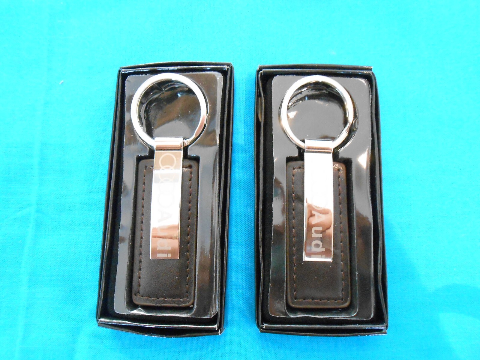 Lot of 2 Audi Automotive  keychains  GREAT quality, GREAT price   FREE Shipping