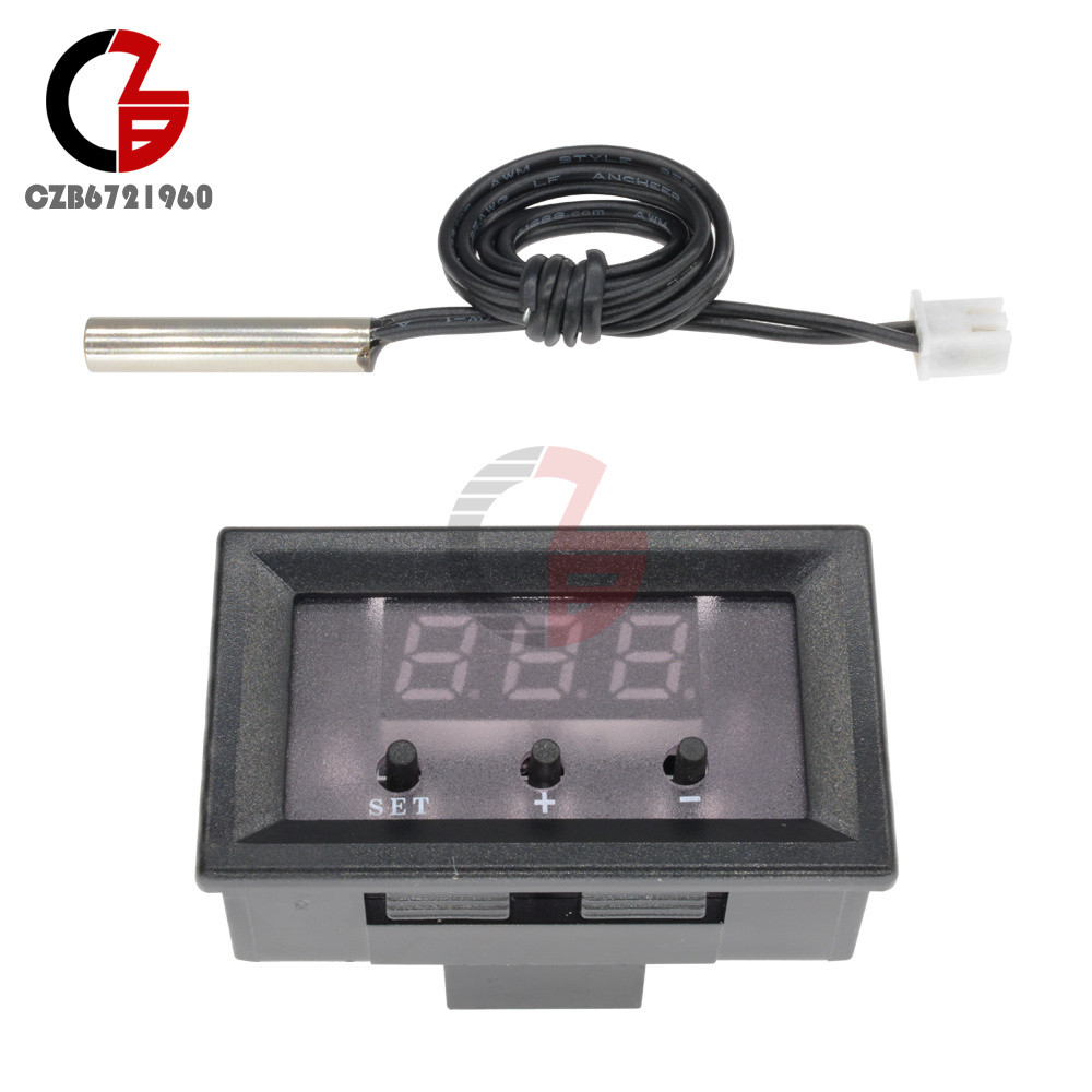 W1209 12V Digital Thermostat Temperature Controller Switch Sensor 50-110°C +Case