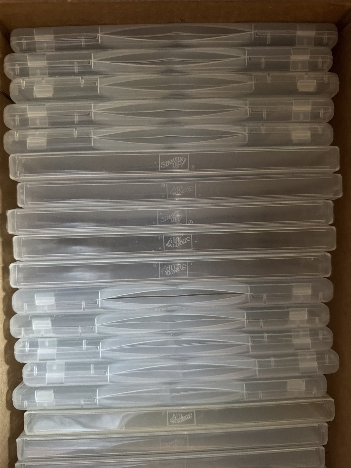Lot of 23 5.25in X 7.5in Stamp Cases for Stampin  Sets
