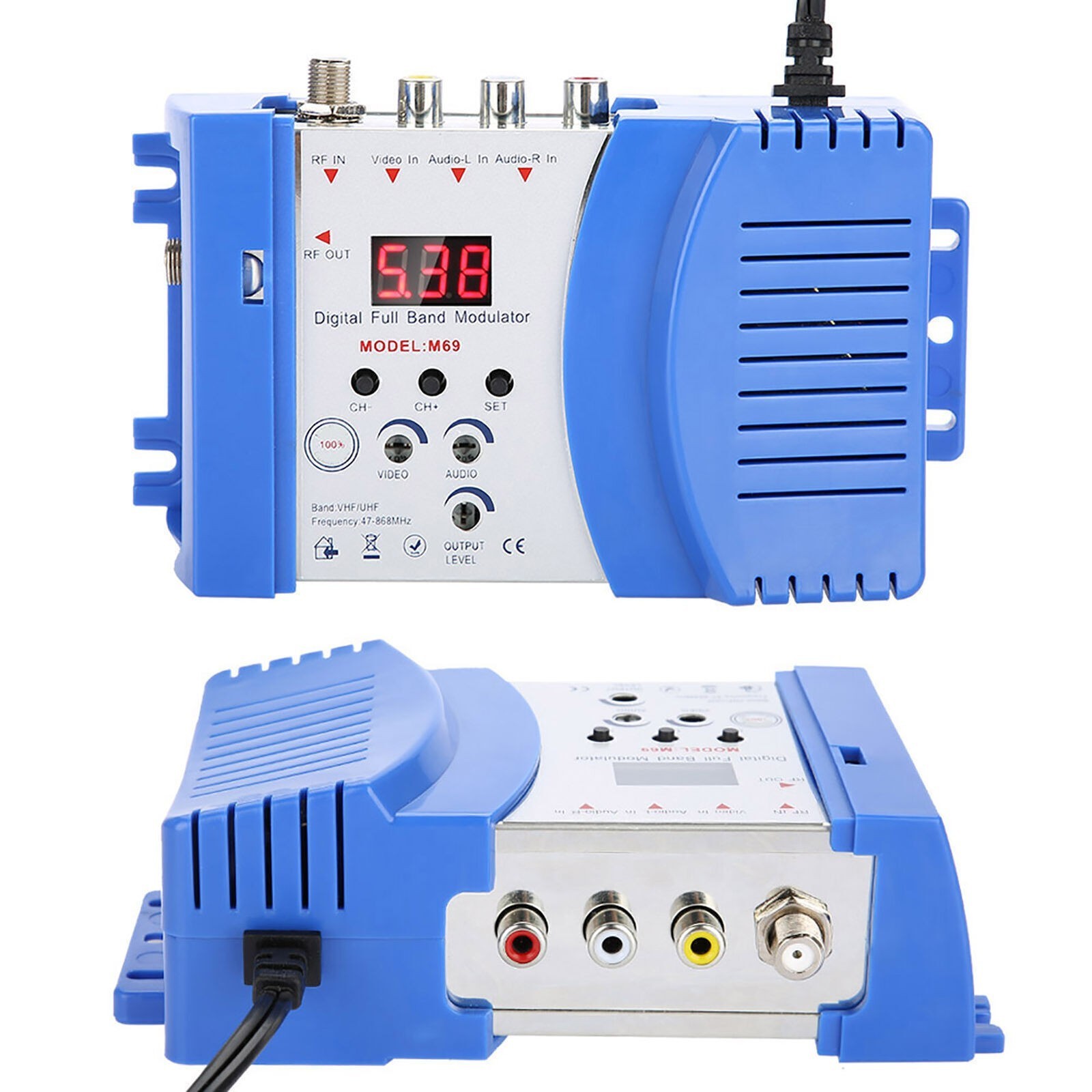 RF Modulator AVRF AVTV Converter VHF UHF 110V US