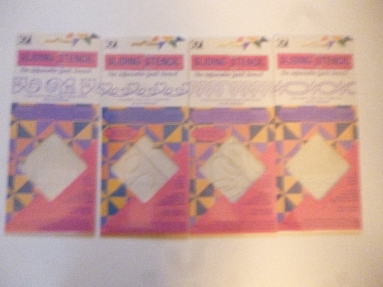 4 EZ QUILTING SLIDING STENCILS THE ADJUSTABLE QUILT STENCIL BY JOY HOFFMAN