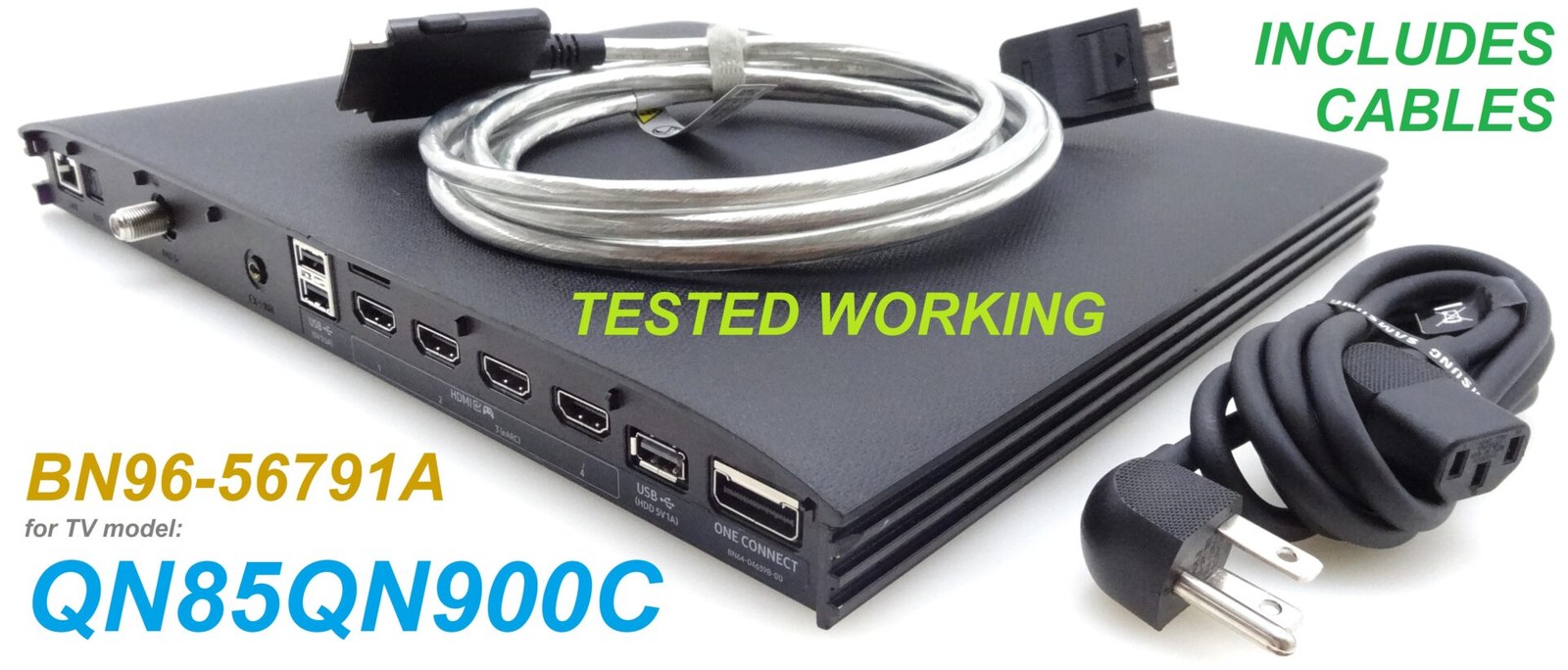 Samsung QN85QN900C One Connect w/Cables BN96-56791A | TESTED | SOC8006C | USED