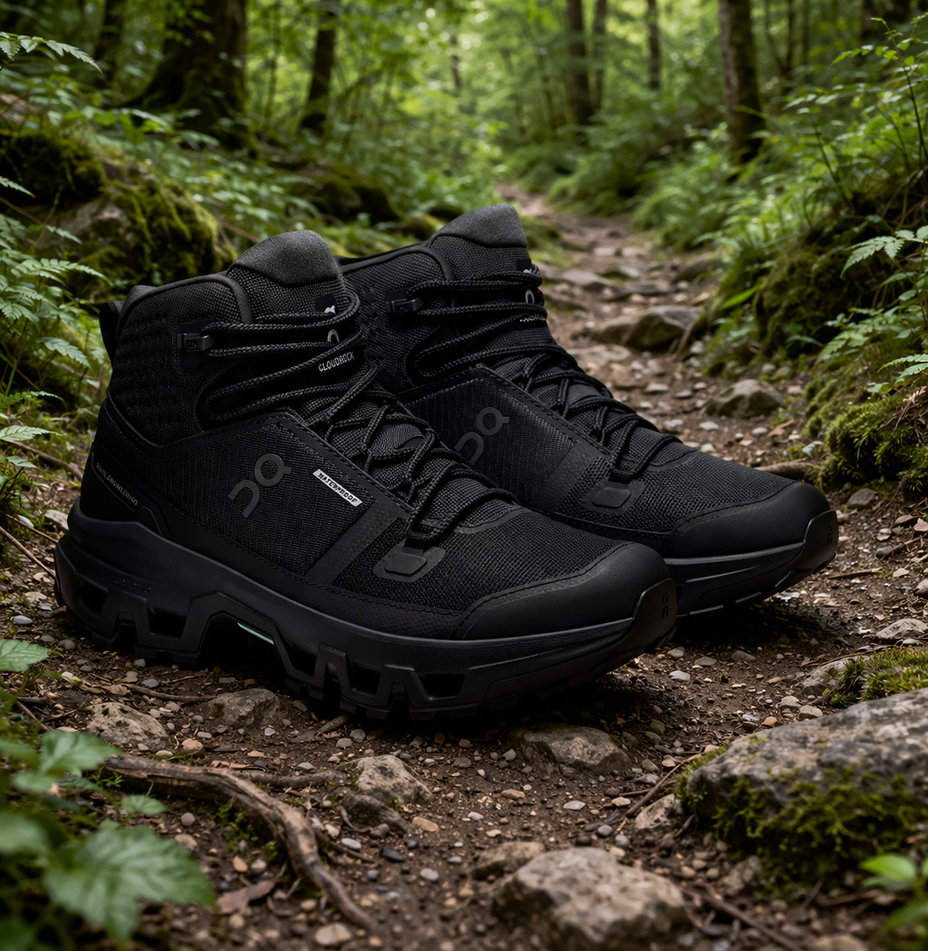 MEN On Running Cloudrock Mid Wp Black 3MF10161043 - All Size US 7-11
