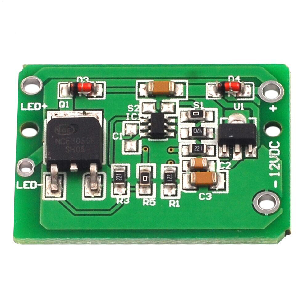 1/5/10PCS 12V Capacitive Touch Switch Sensor Push Button Jog Latch With Relay