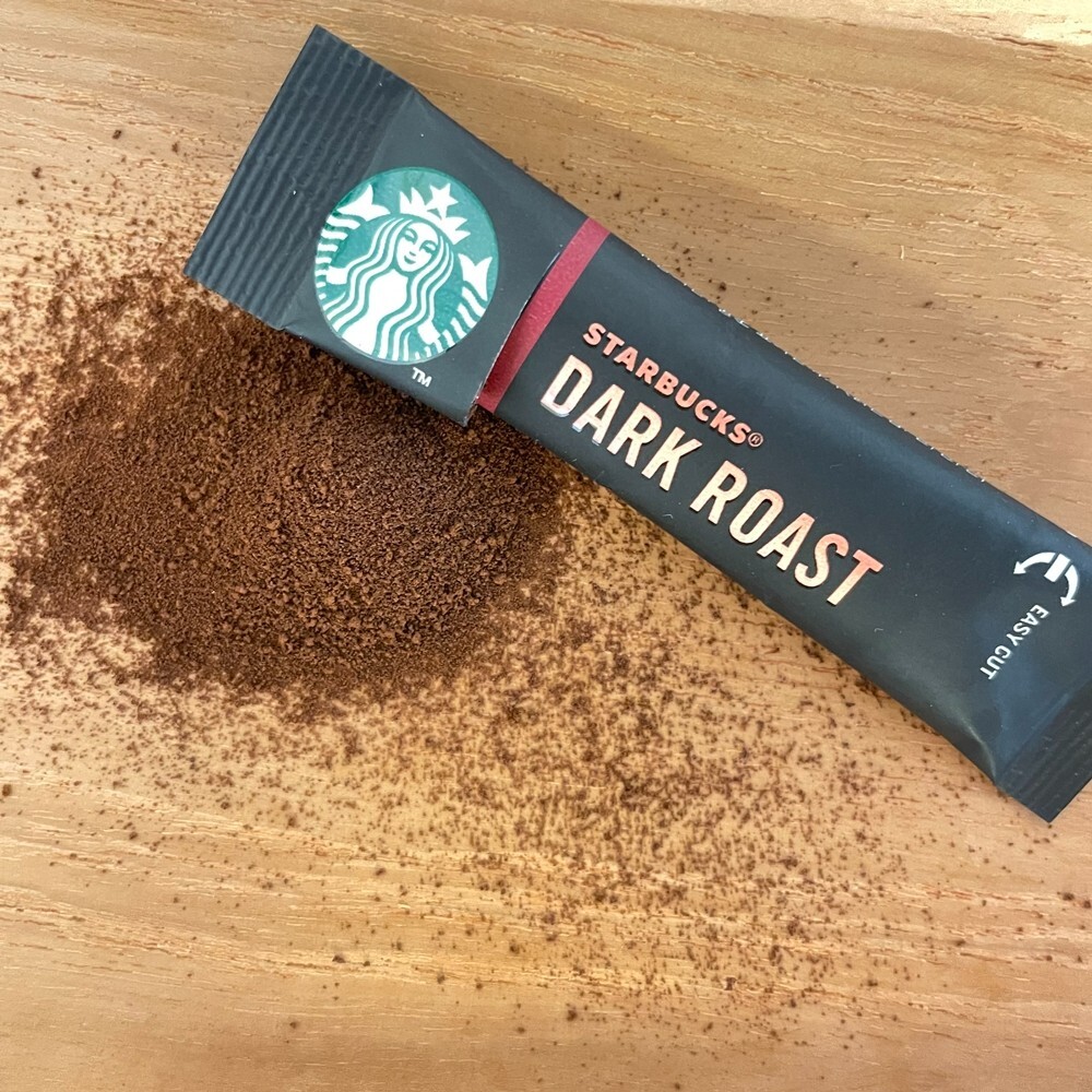 Fine Powder Starbucks Premium Instant Coffee 70 Count Packet Dark Roast Arabica