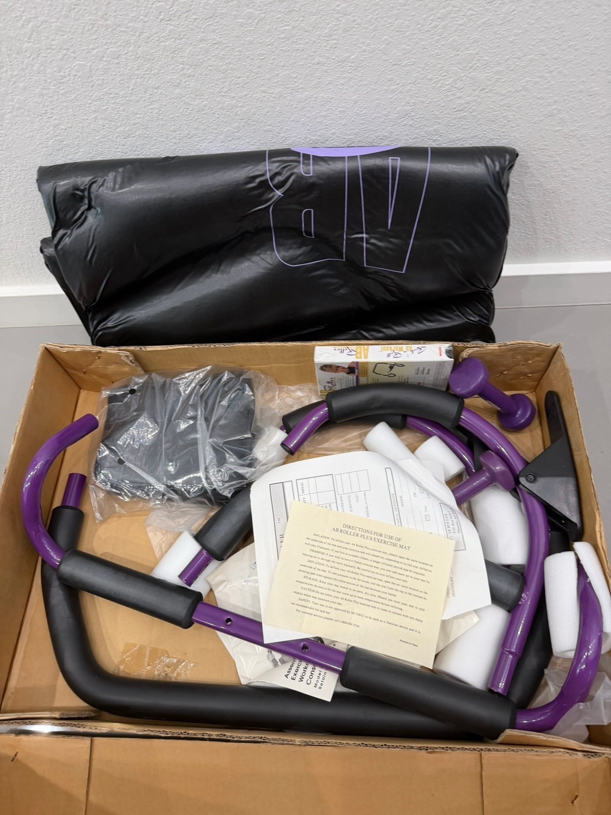 Ab Roller PLUS AEROBIC Portable Abdominal Exercise ~ Unused In Box