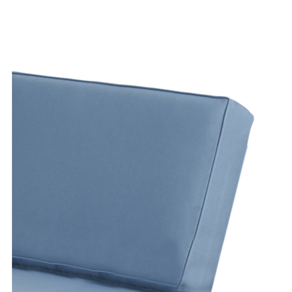 Club Chair Cover Blue, Waterproof Fabric Cushion Slipcover w/ Invisible Zipper