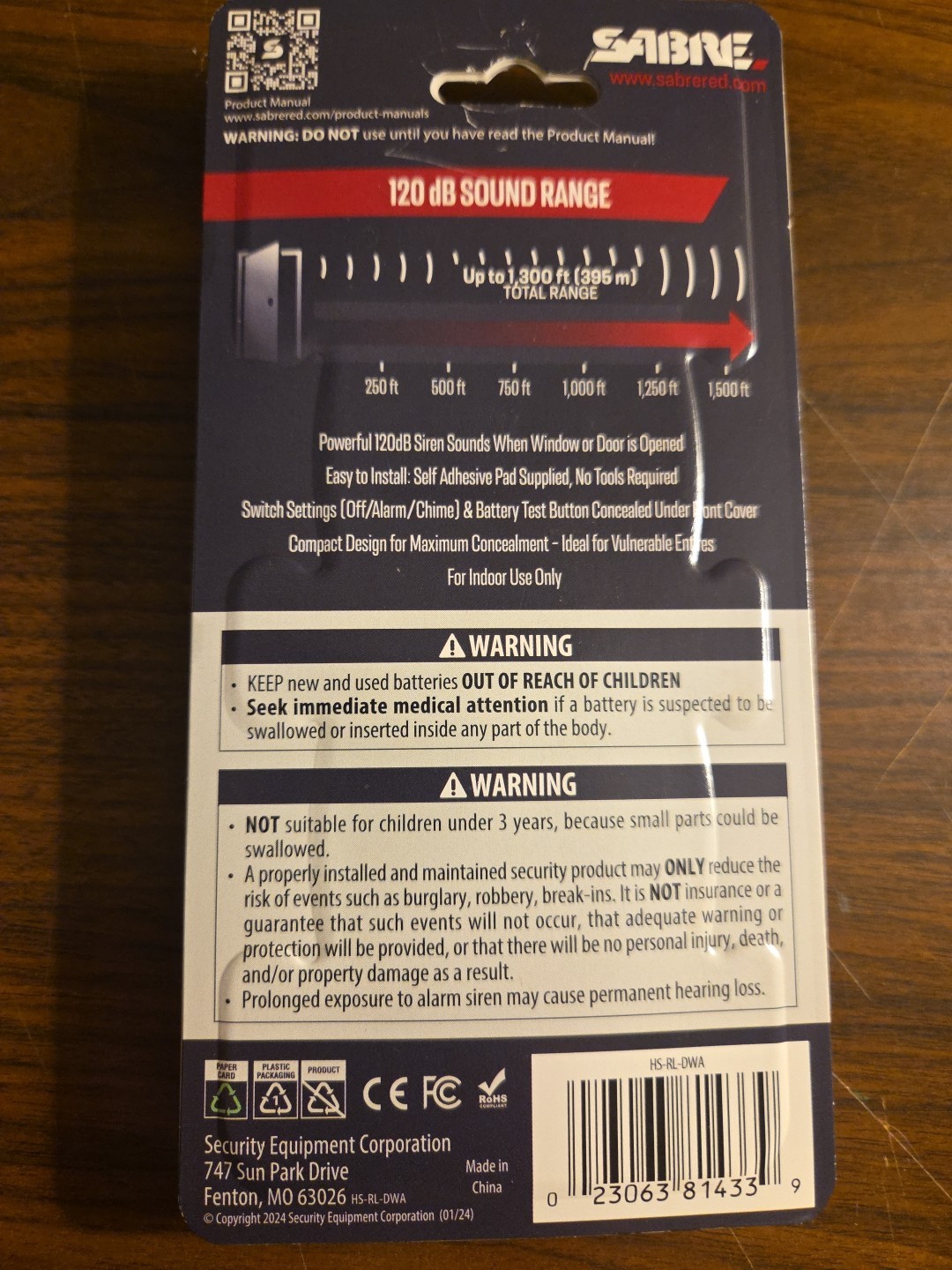 SABRE Wireless Door and Window Alarm (2-Pack)