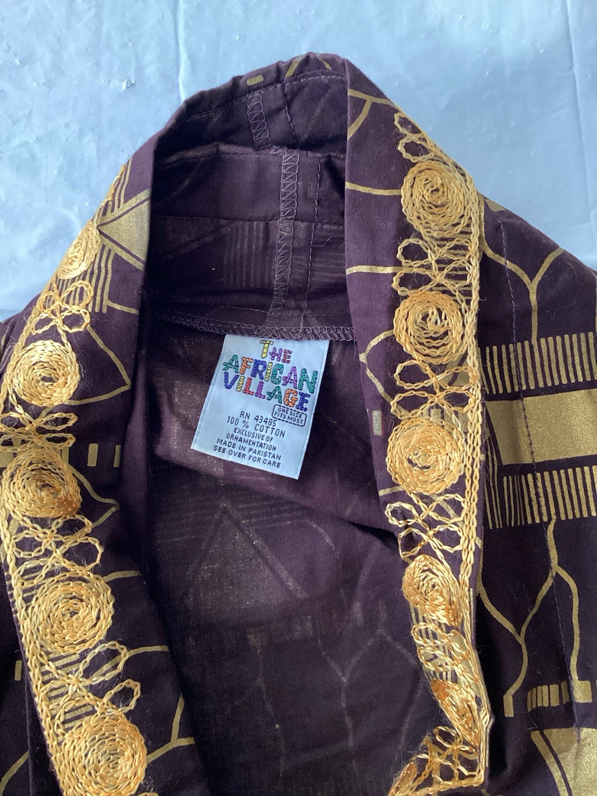 Men’s African Tribal Robe | Abstract Art Design | One Size