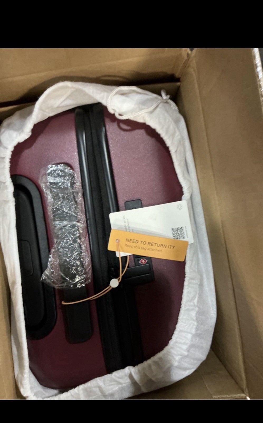 Expandable Small Carry-On Suitcase, Wine