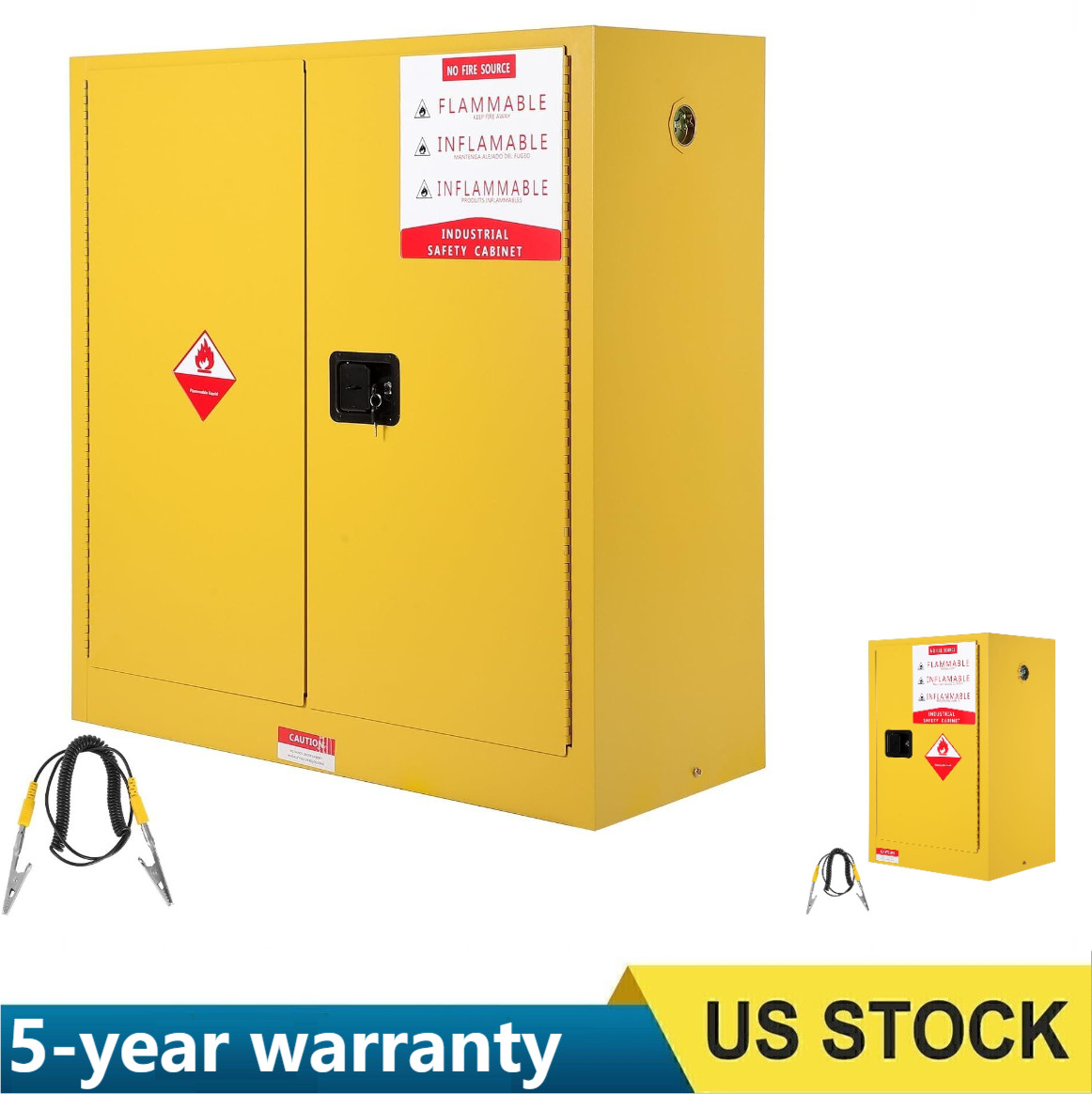 Safety Cabinet Fireproof Flammable Chemicals Storage Cabinet 2/4/30/40/45 Gallon