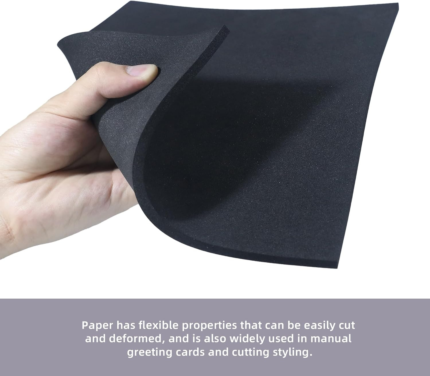 30 Pack 8 x 12 Inch EVA Foam Sheets, 3 mm Thick Black Crafts Foam Sheet, Cosp...