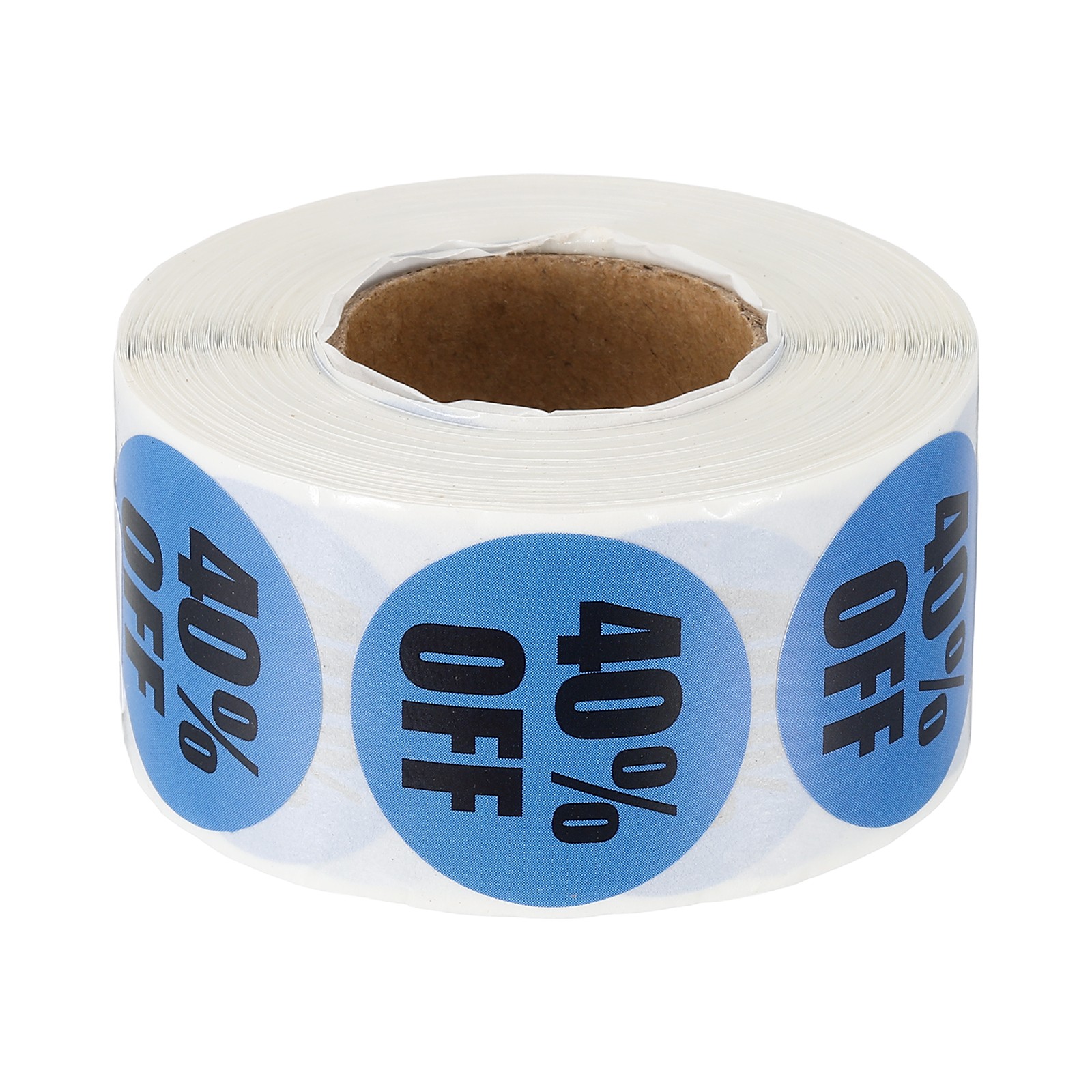 500 Pcs 40% Off Stickers for Retail for Shops, Blue