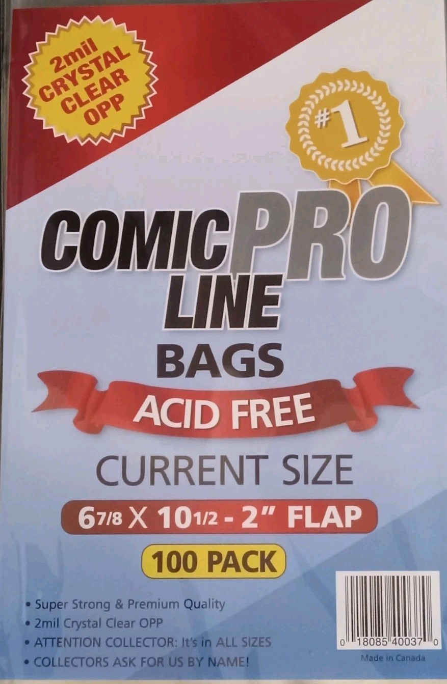 20Pc Comic Pro PRE-MADE Current/Modern Comic Book Bag and Boards/Sleeve AcidFree