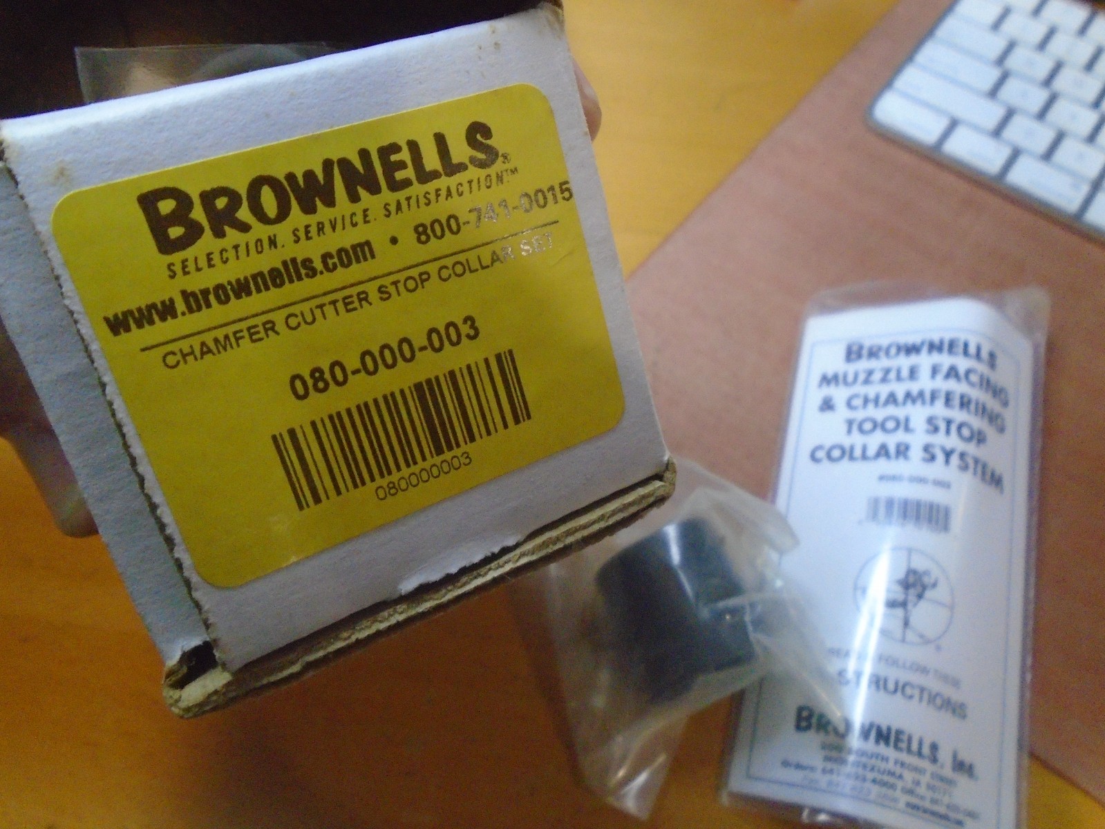 Brownells / Pacific Muzzle Crown Facing Tool Stop Collar Kit - NEW - Gunsmith