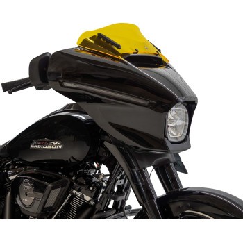 Klock Werks KWW-01-0743 Kolor Flare Windshield - 6.5in. - Yellow Yellow