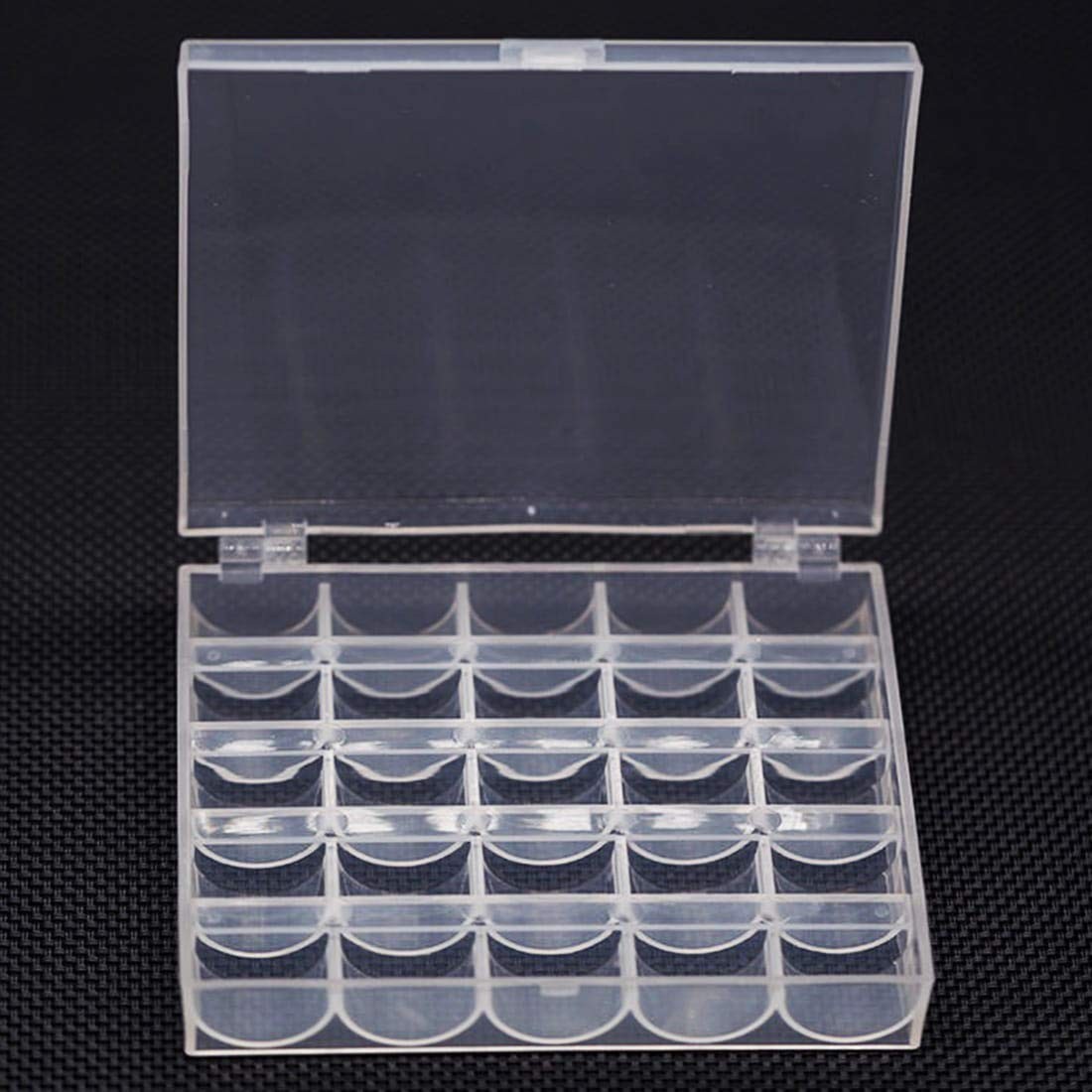 Bobbin Box,Machine Organizer Plastic 2Pack, Transparent