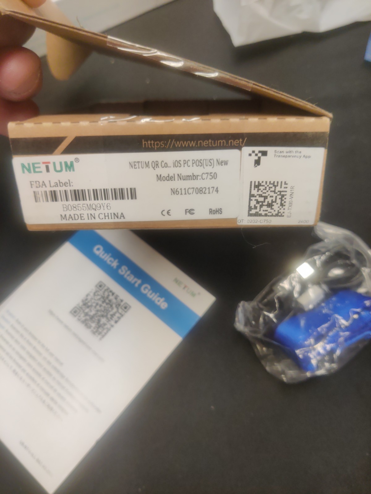 NETUM C750 Bluetooth Portable2.4G Wireless QR Barcode Scanner