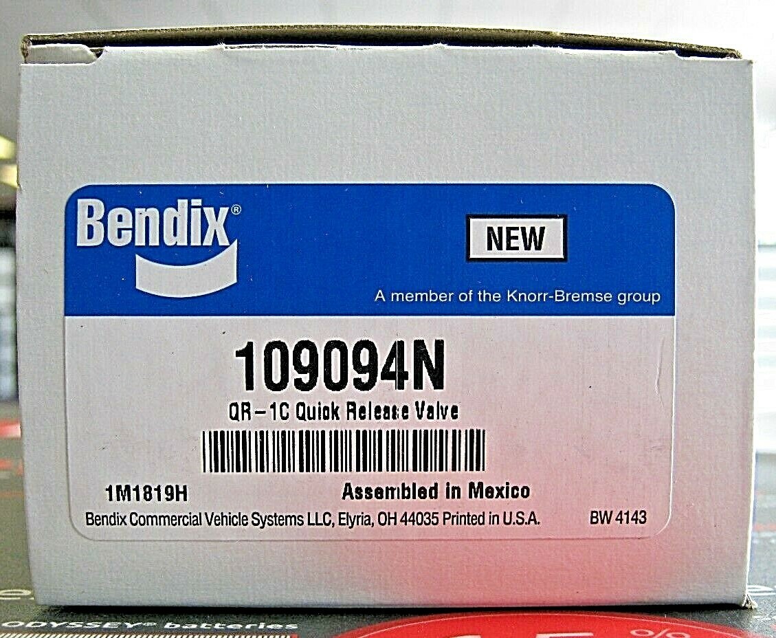 ~ NEW GENUINE BENDIX QR - 1C QUICK RELEASE VALVE ~ 109094