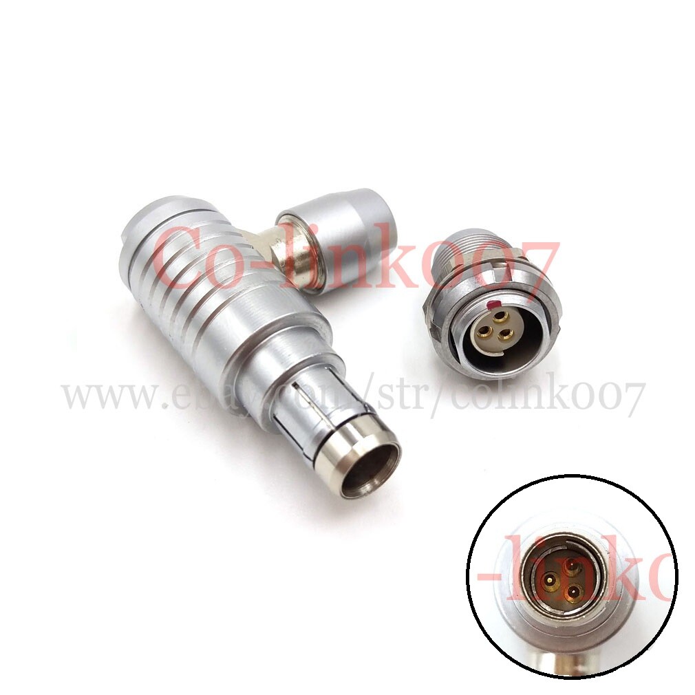 ANGLE RS 3pin Connector 0F S102 3 Wire for ARRI Plug Socket Alexa Run/Stop 24V