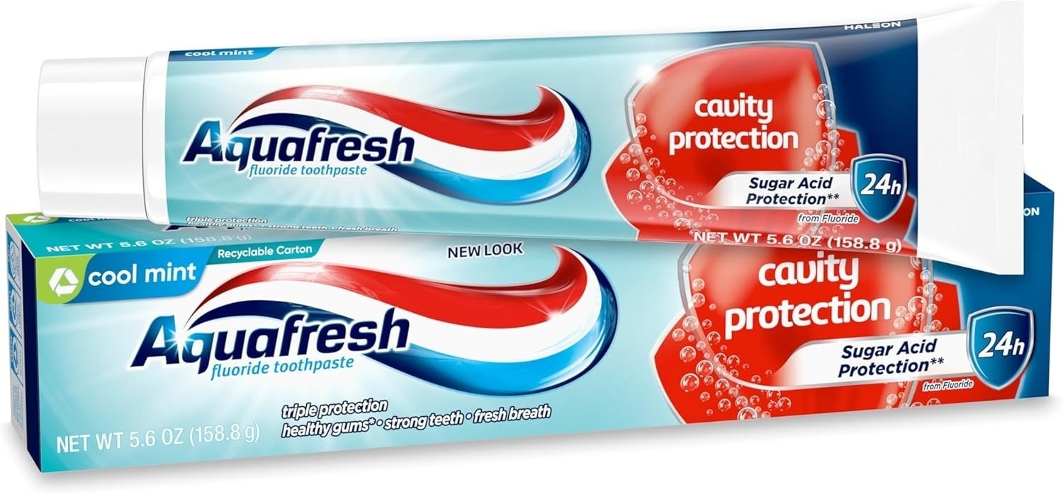 Aquafresh Cool Mint Toothpaste 5.6 oz, Cavity Protection Fluoride