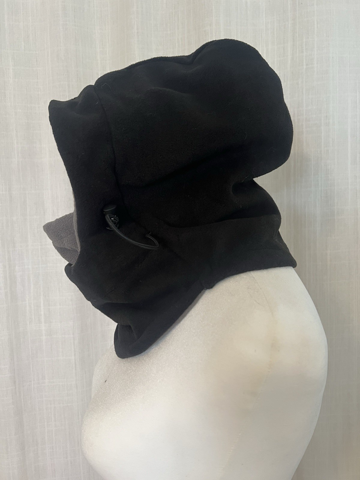 Outdoor Cap Balaclava/Hood/ Ski Face Mask Fleece Black Adjustable Hat Adult Uni
