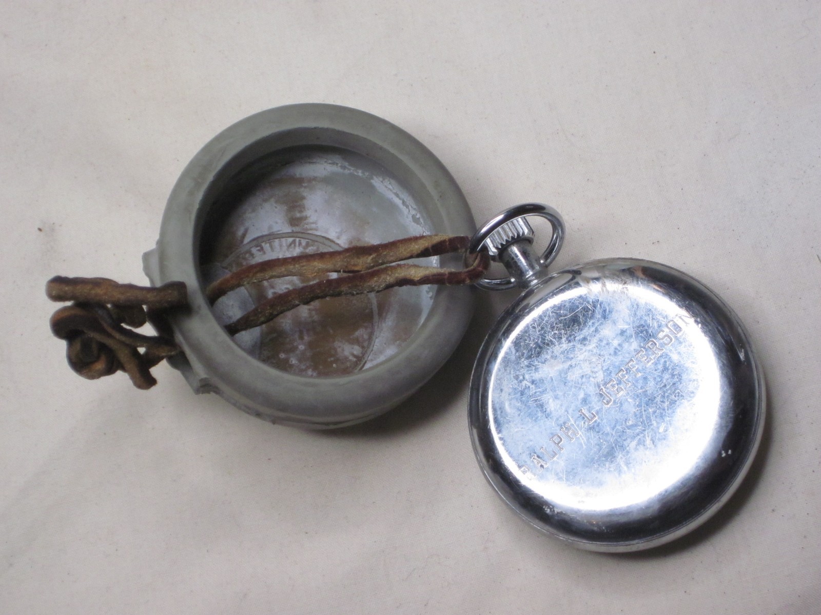 vintage Security by RACINE stopwatch timer stop watch w/ rubber case