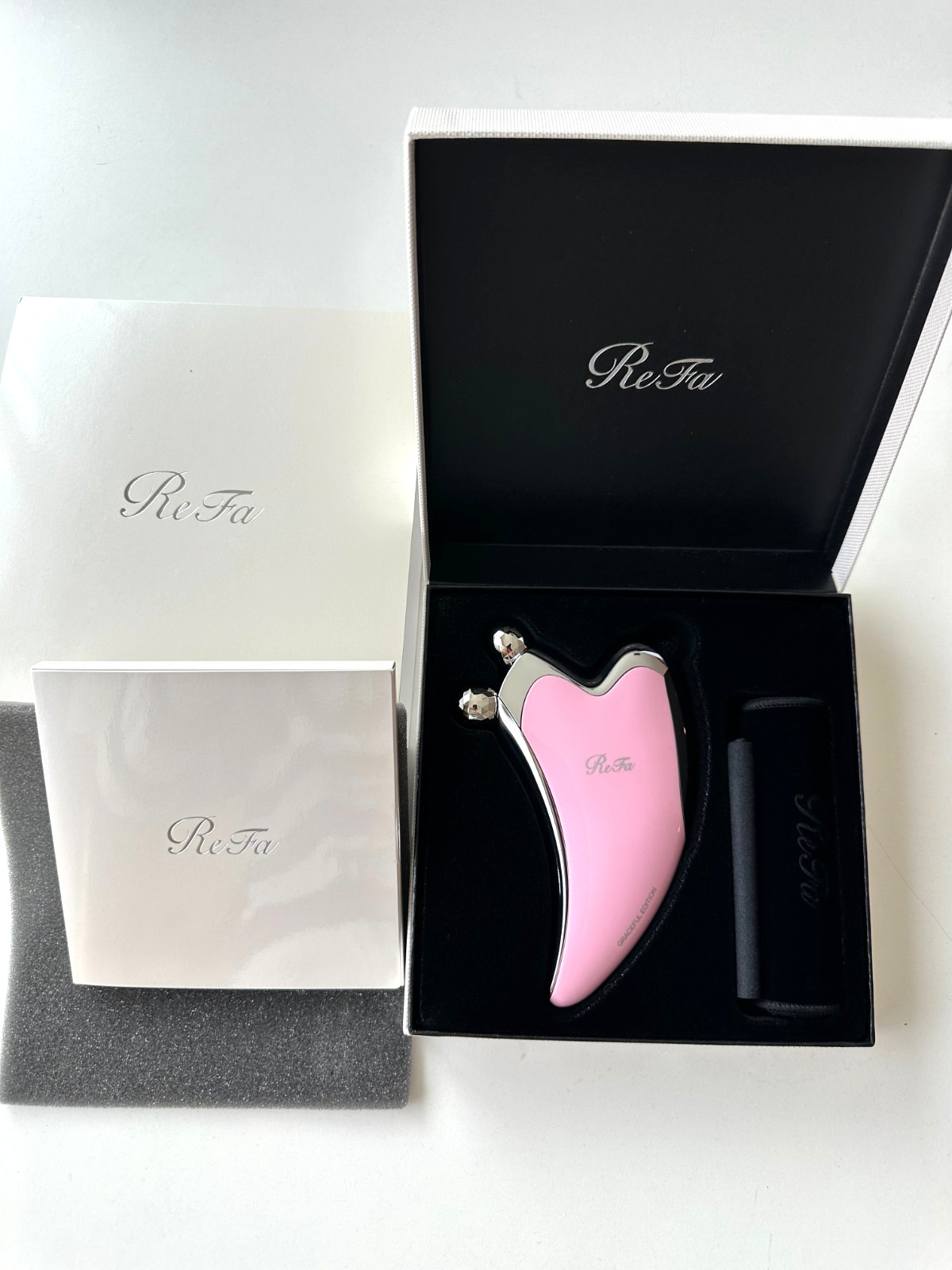 NEW ReFa CAXA RAY PINK Facial Massage Handy Beauty Roller Anti-aging skin Tool