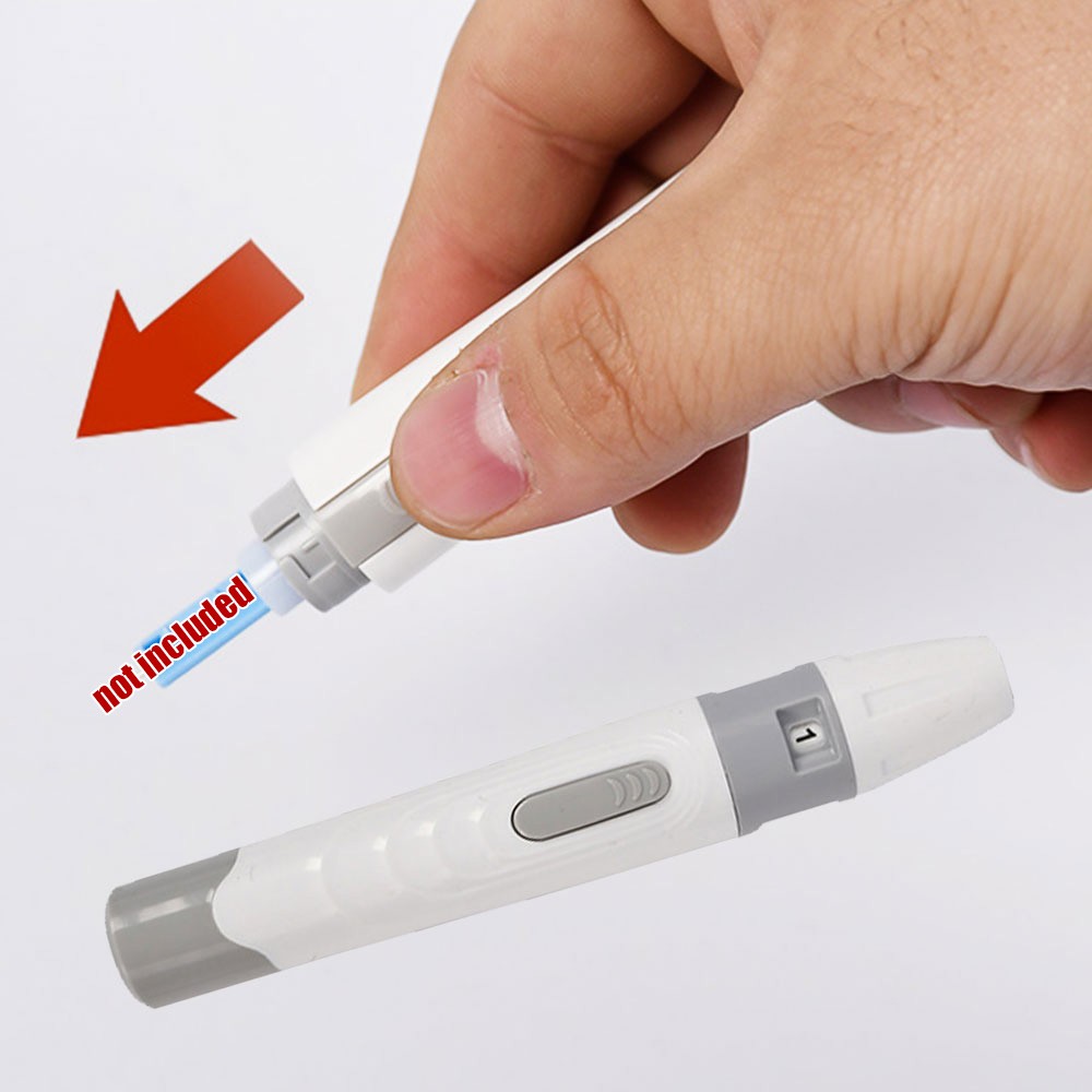 Blood Sampling Test Pen Lancing Device Diabetics Blood Collect Adjustable Depth