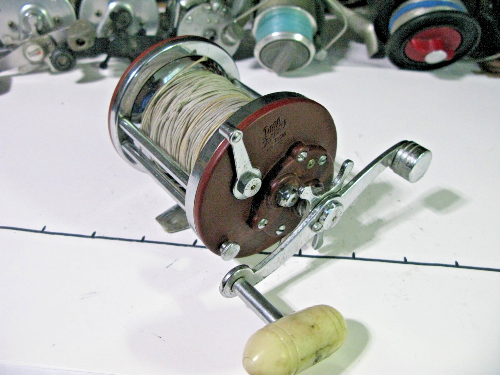 PENN Jig-Master No.500 Saltwater Reel, Star Drag, Clicker, 35(?)lb lead core-EUC