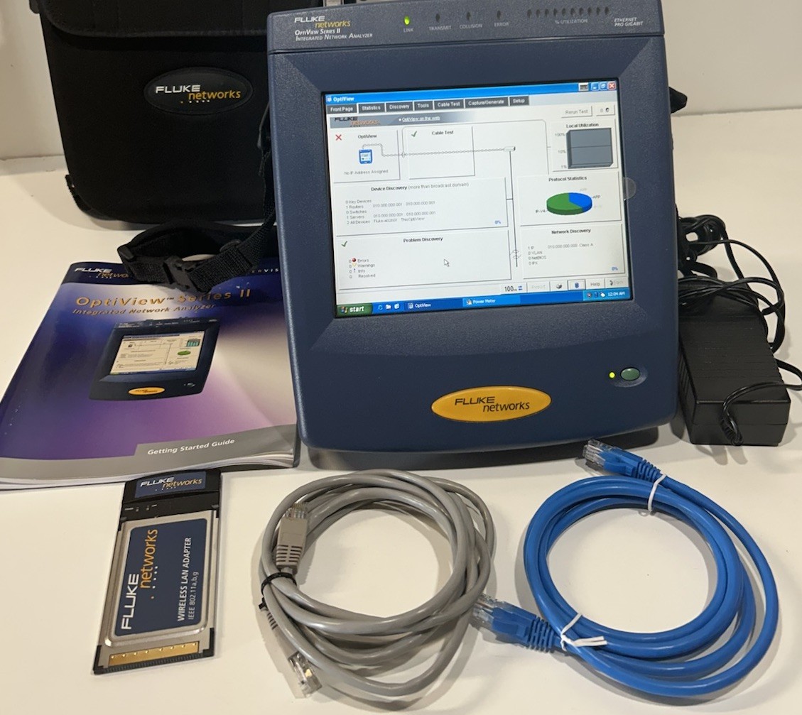 Fluke Network Optiview Series II Integrated Network Analyzer Excellent Condition