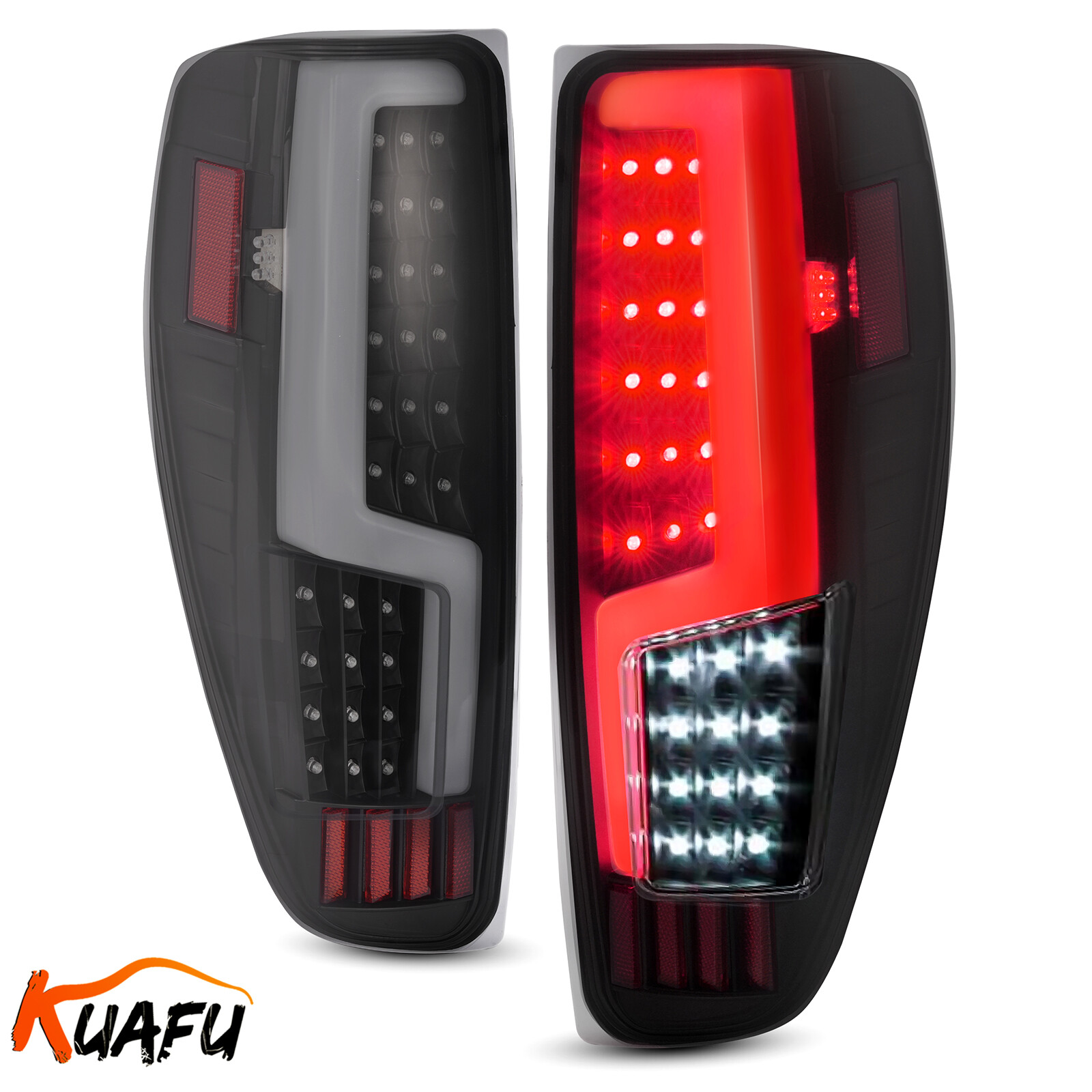 Black Smoke For 2004-2012 Chevy Colorado GMC Canyon LED Tube Tail Lights Lamps