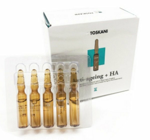 3 boxes x Toskani Anti-ageing + HA Ampoule 15 ampoules x 2 ml #tw