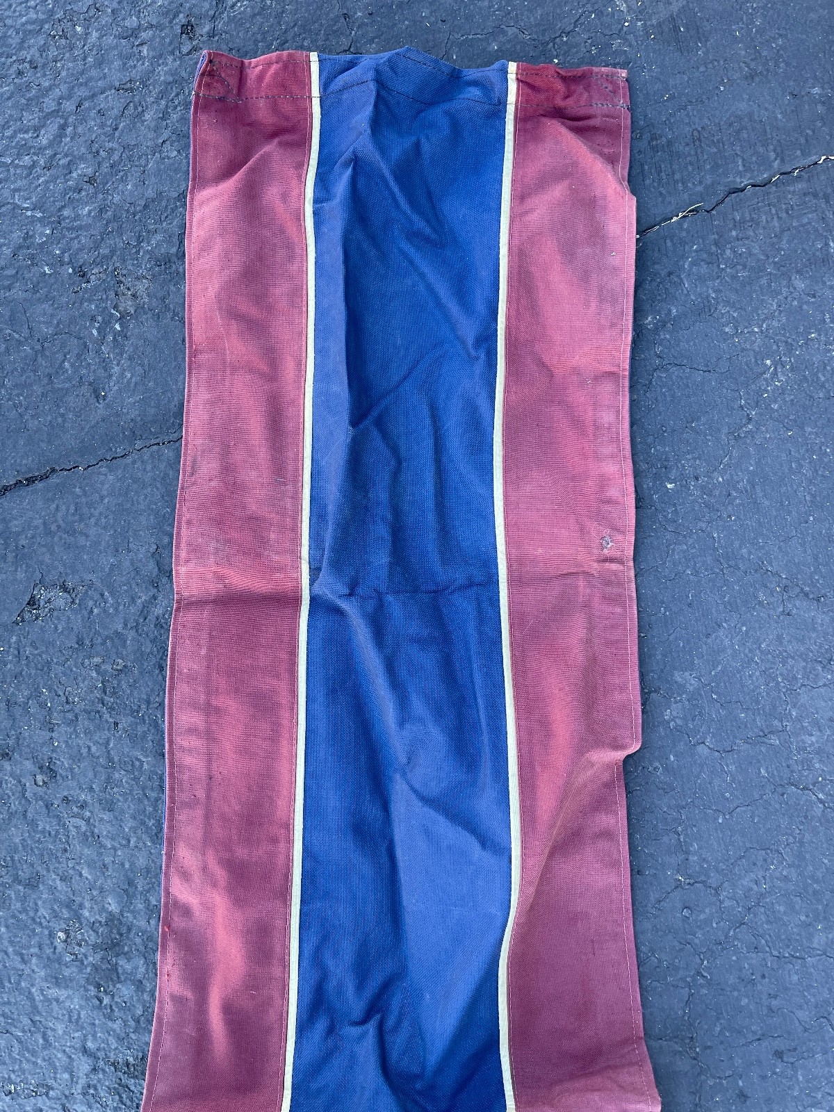 Vintage Pennegard Canvas Harris Show Horse Runner Red & Blue 11ft x 14in
