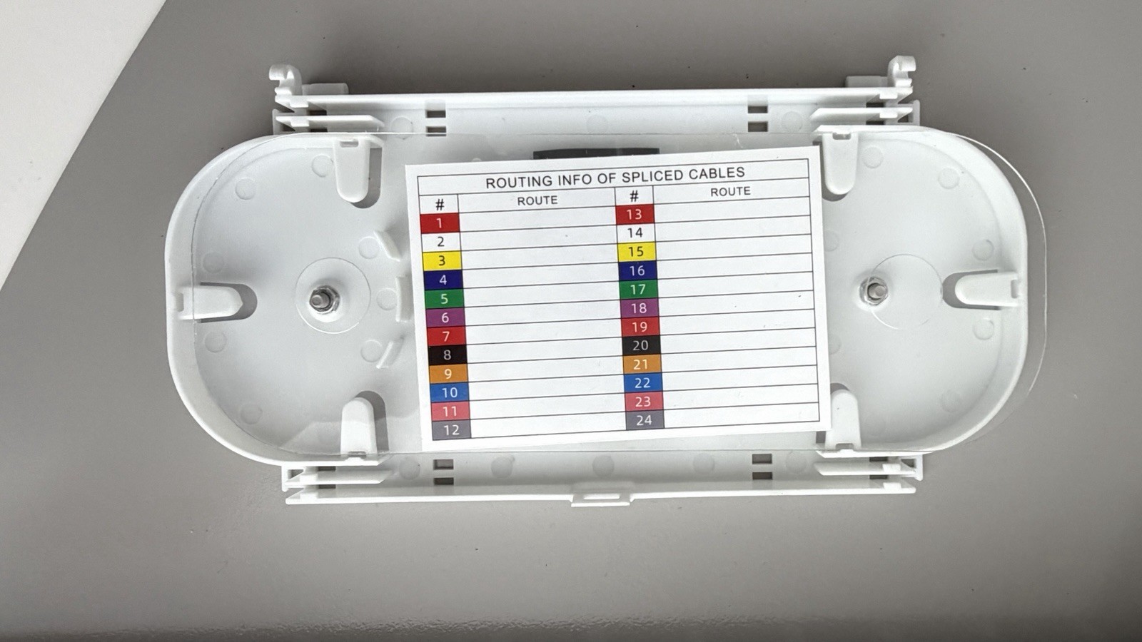 12 SC/APC Duplex Fiber Optic Patch Panel 1U Sliding Rack Mount w/ Splice Tray