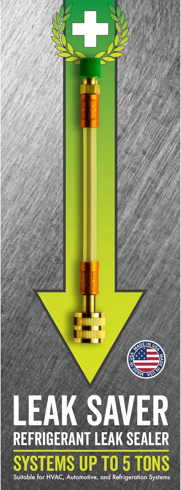 Direct Inject AC Leak Sealer | AC Stop Leak for Most HVAC Systems up to 5 Tons |