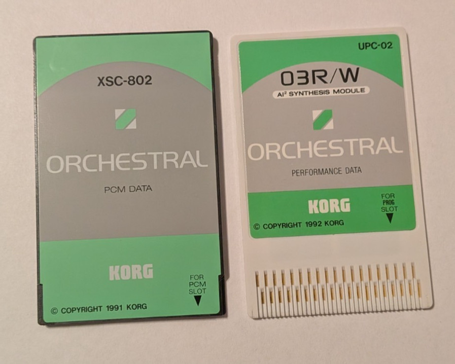 KORG XSC-802 UPC-02 Orchestral Data Card Set for 03R/W