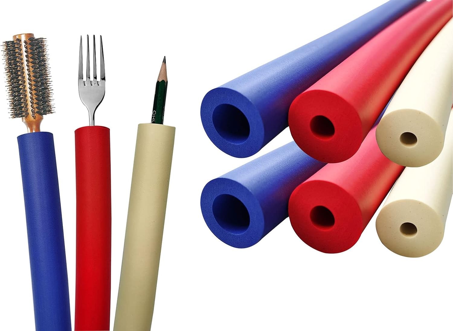 Foam Grip Tubing(6 Pack) - Tubing for Utensil - Padding Tube Aid...