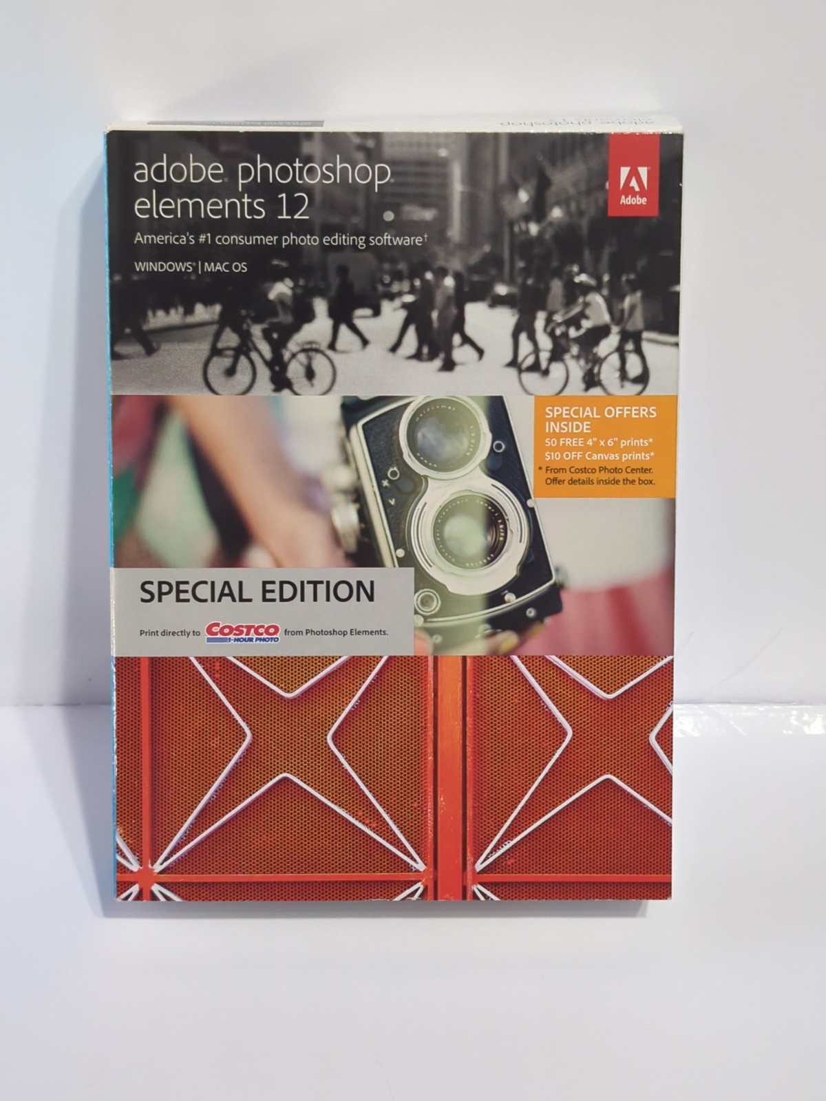 Adobe Elements 12 for PC Mac NO SUBSCRIPTION Serial Number Costco Special Ed.