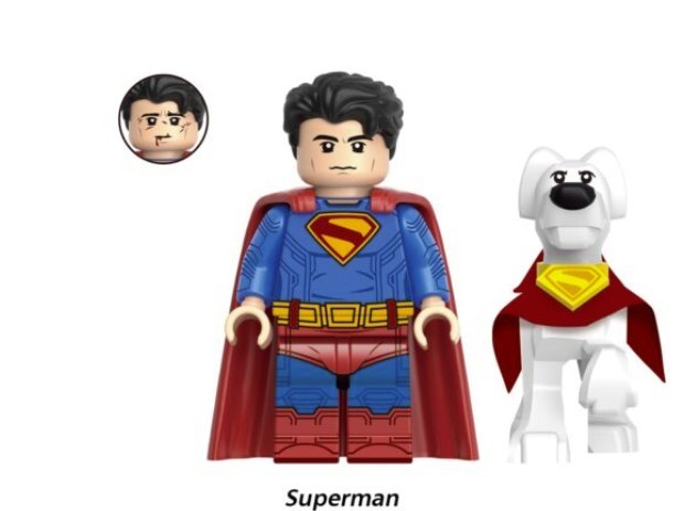 Superman & Krypto Legacy DC Building Block Mini Figure