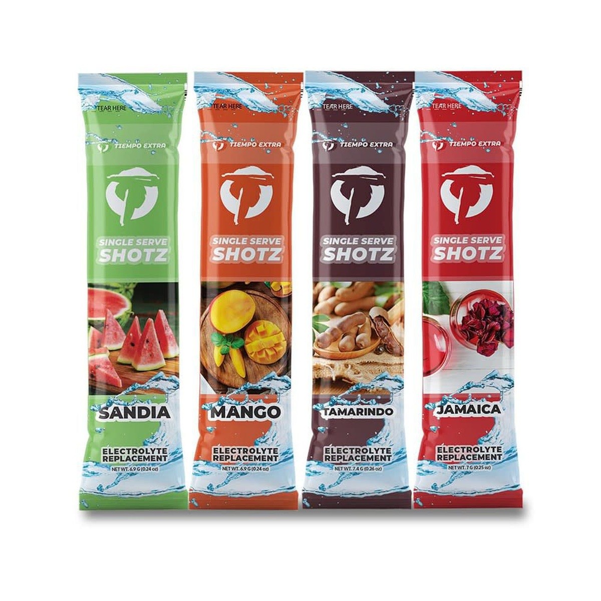 Overtime TE400-SINGLESERVE Tiempo Extra Single Serve Shotz 400 Pack Variety