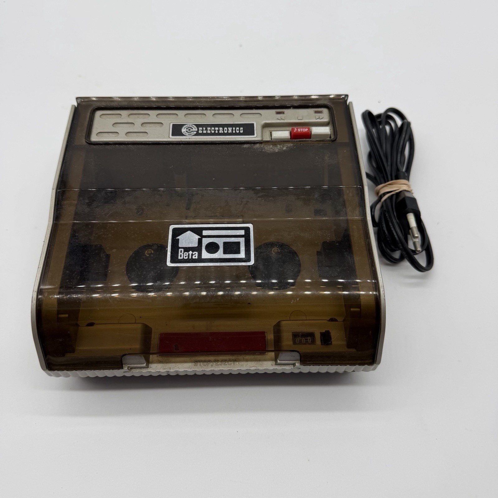 Vintage Betamax Video Cassette Tape Rewinder Counter Untested European Plug