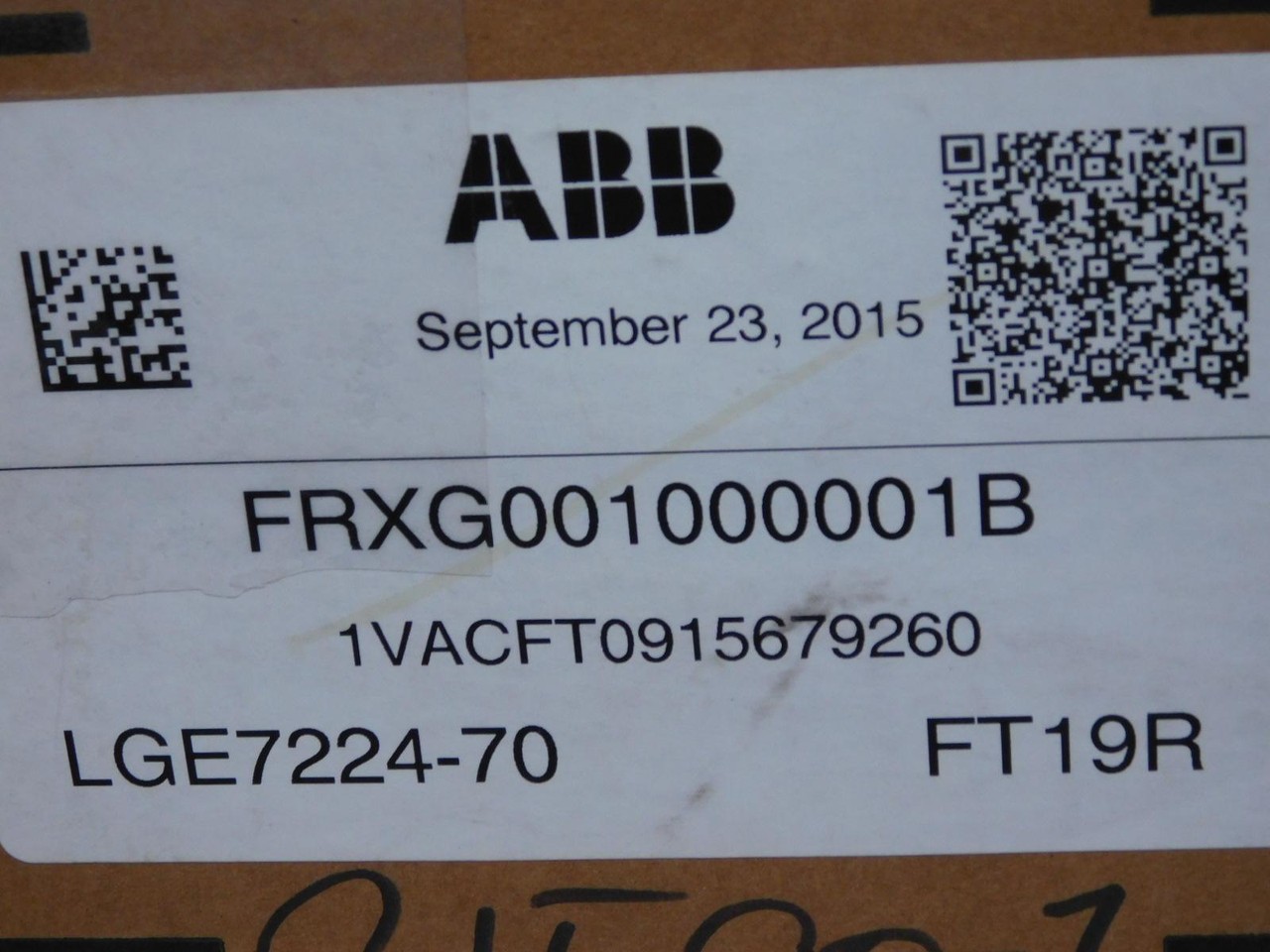 ABB FRXG001000001B FT1-R001 FT TEST SWITCH