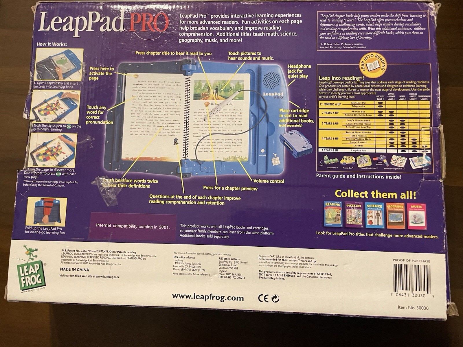 Leap Frog LeapPad Pro Children’s Interactive Reading Set Books With Games